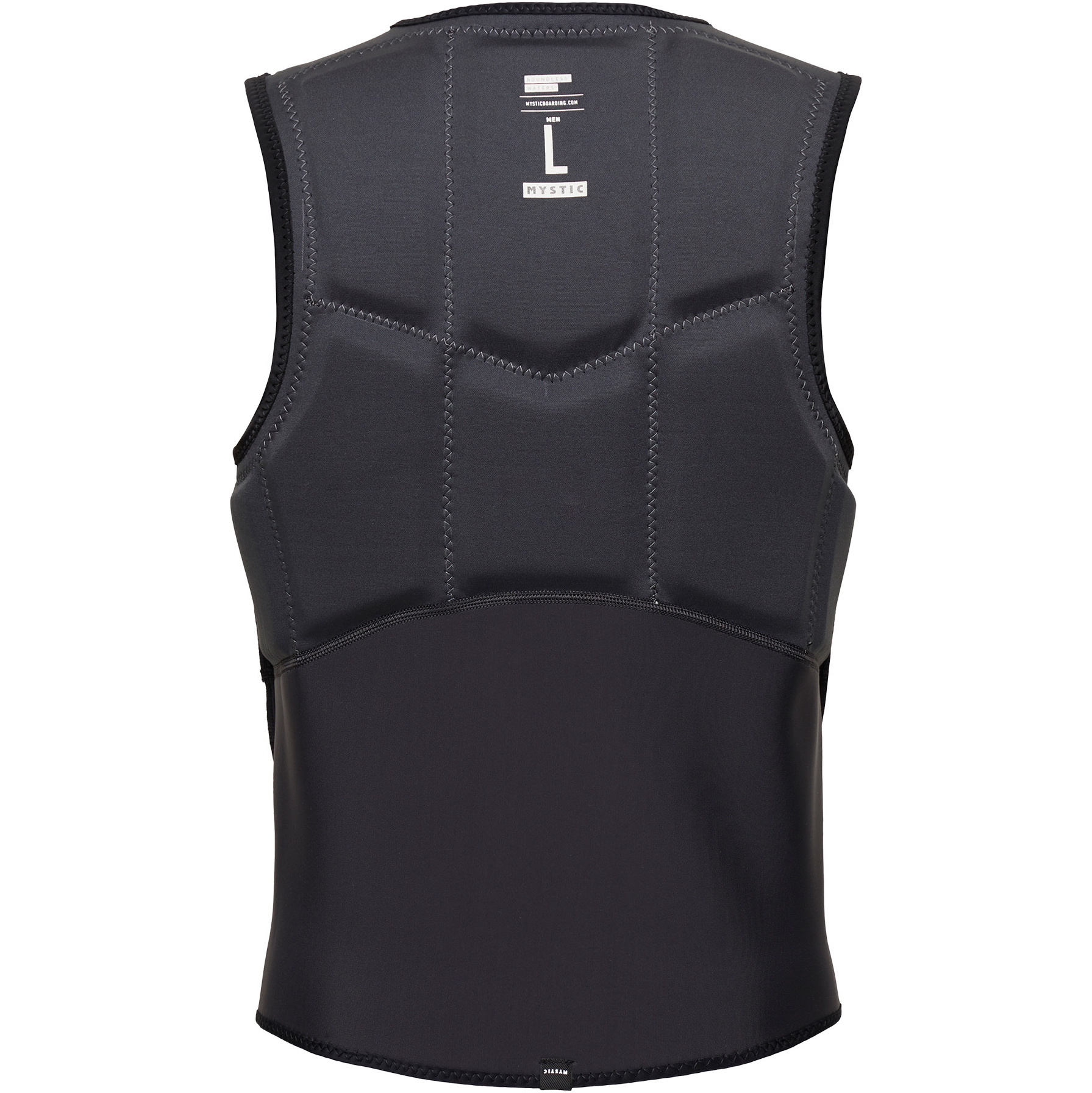 2026 Mystic Mens Star Front Zip Kite Impact Vest 35005.230231 - Black